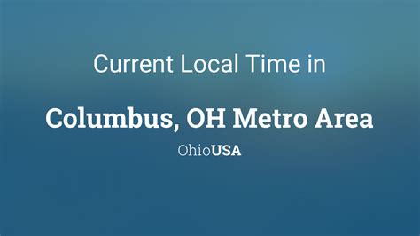 Local Time in Solon, OH----EST. . Current time in columbus ohio